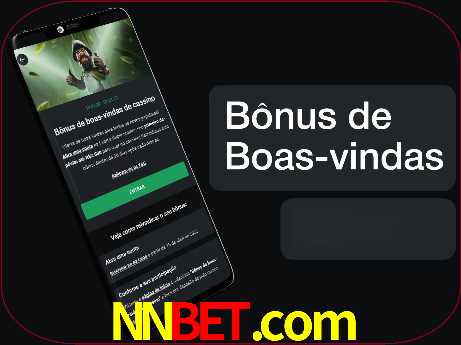 Não se esqueça de usar o bônus de boas-vindas.